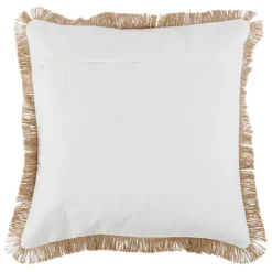 Housse de coussin en coton et jute naturel 45x45cm - Cordine