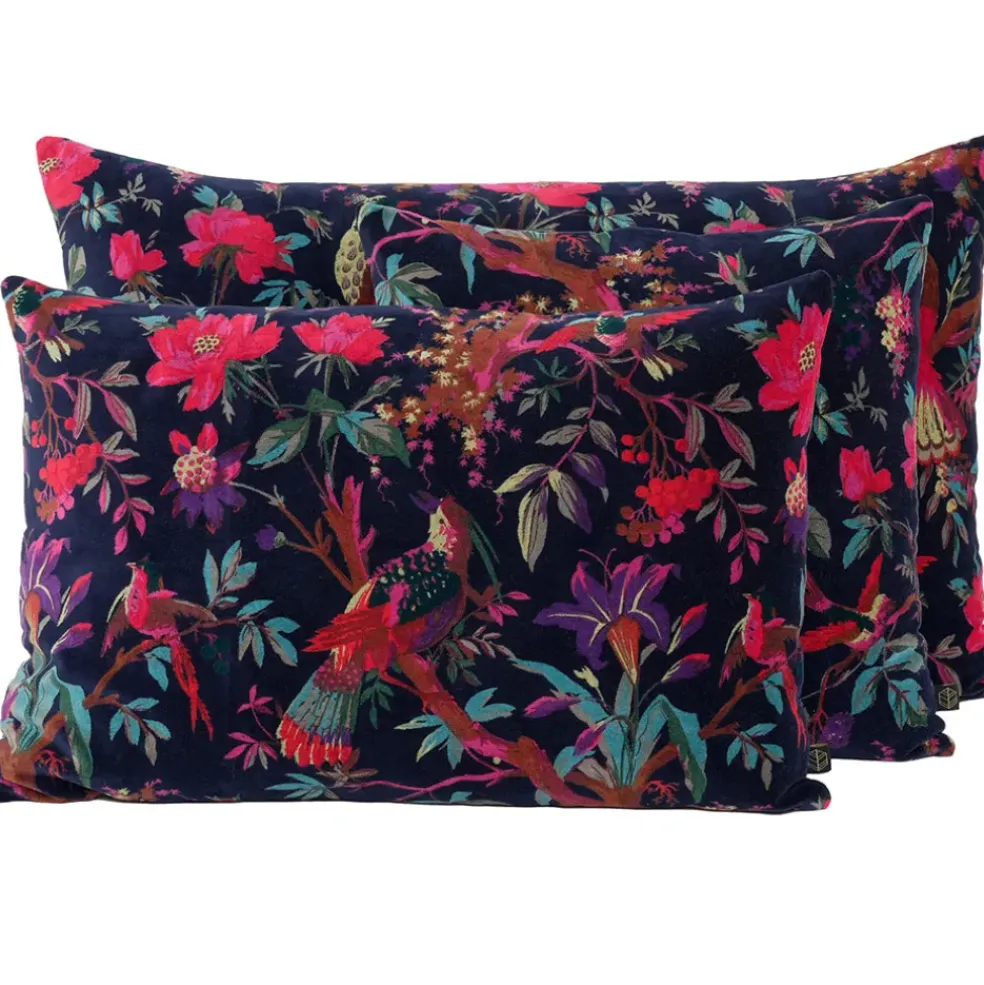 Housse de coussin en coton encre 50x80cm - Birdy