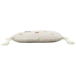 Housse de coussin en coton brodée multicolore 50x30cm - Patchuca