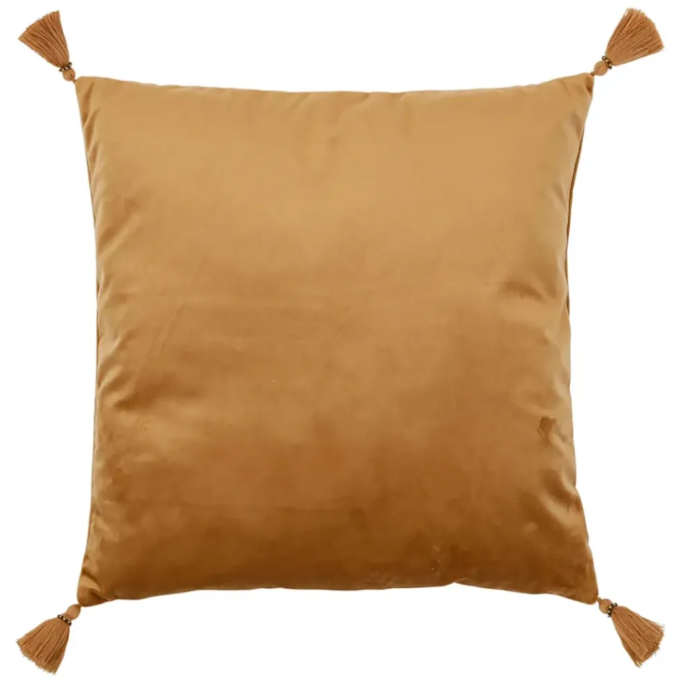 Housse de coussin en velours marron 45x45cm - Tulum