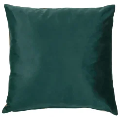 Housse de coussin en velours émeraude et camel 45x45cm - Mocoa