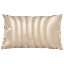 Housse de coussin en velours côtelé ivoire 50x30cm - Klosen
