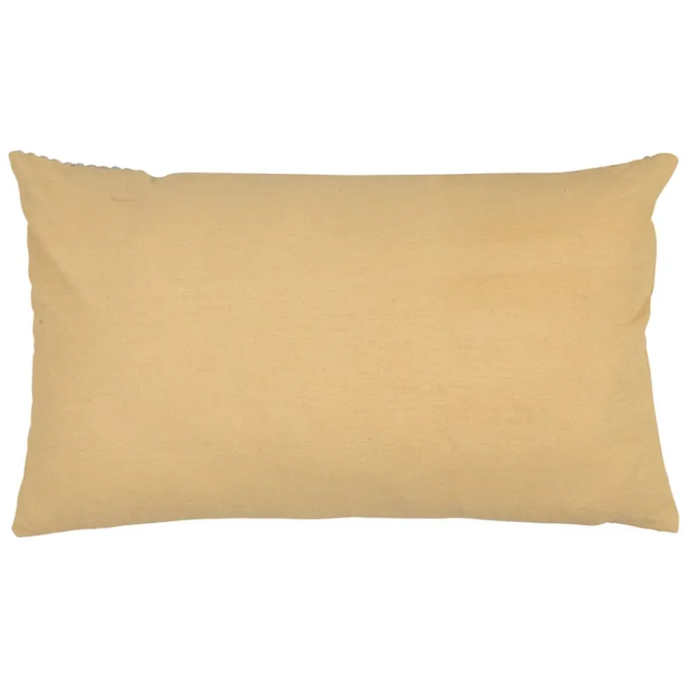 Housse de coussin en velours côtelé ivoire 50x30cm - Klosen