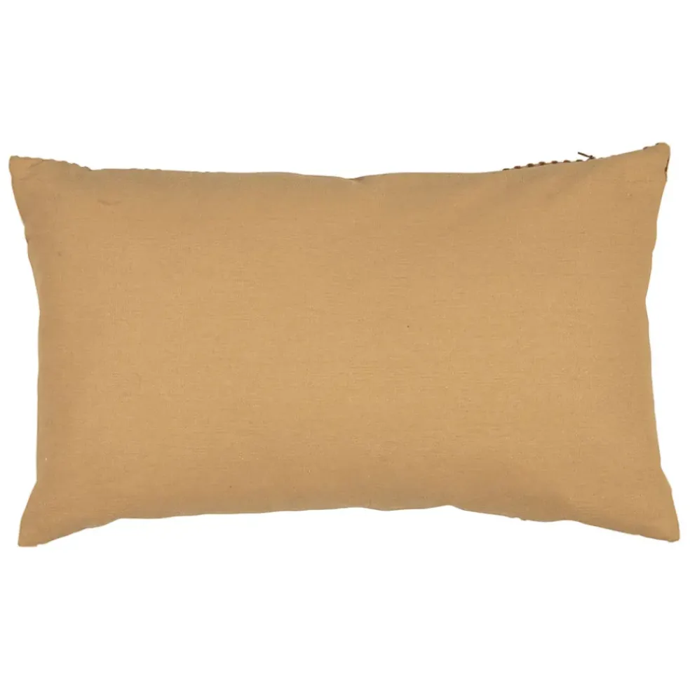 Housse de coussin en velours côtelé doré 50x30cm - Klosen