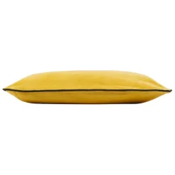 Housse de coussin en velours de coton moutarde 50x30cm - Velvetin