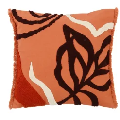 Housse de coussin eterra terra+indigo 45x45cm coton