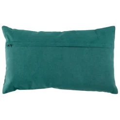 Housse de coussin farniente en coton emeraude 50x30cm - Mare