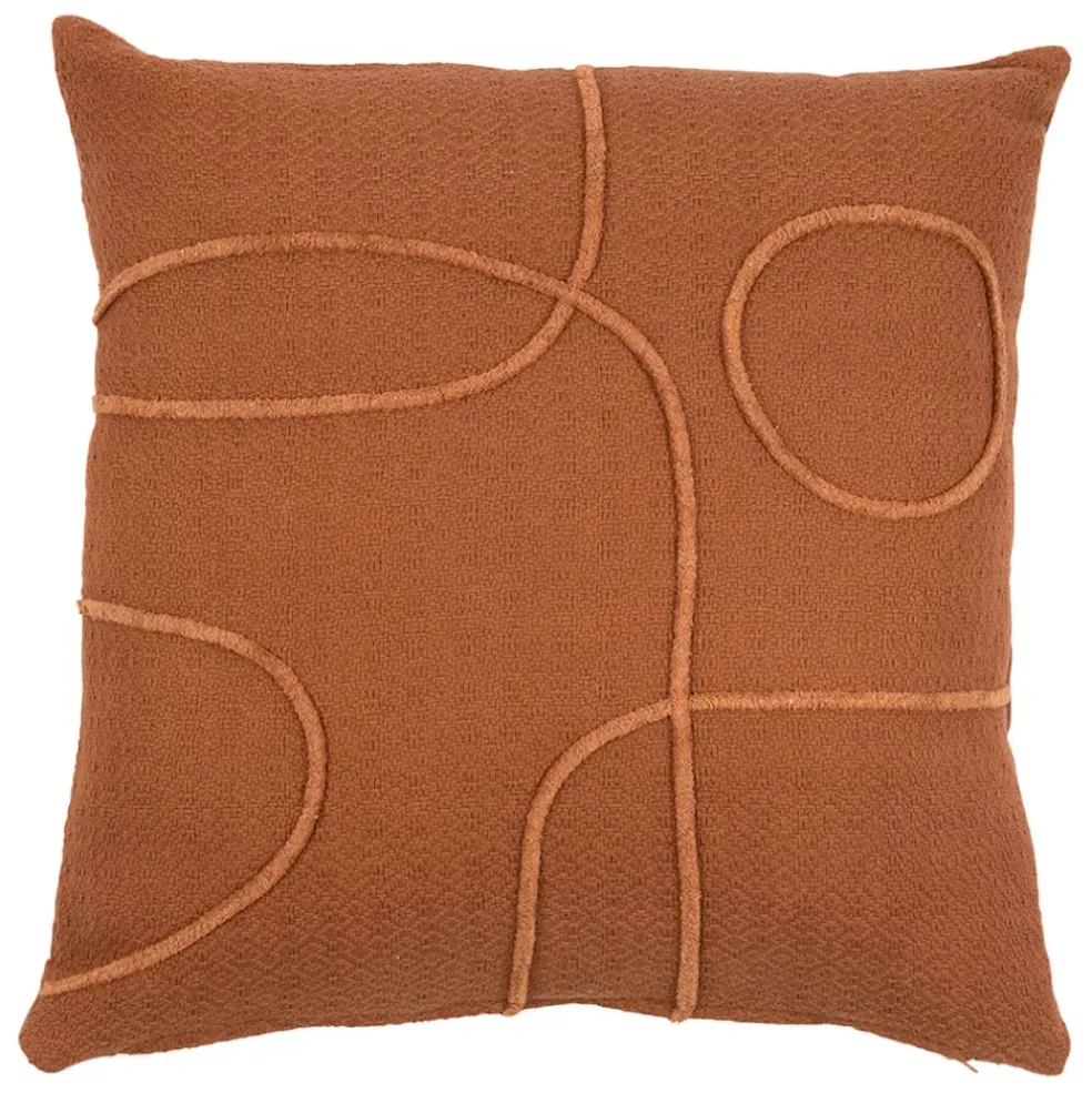 Housse de coussin terracotta 45x45cm - arty