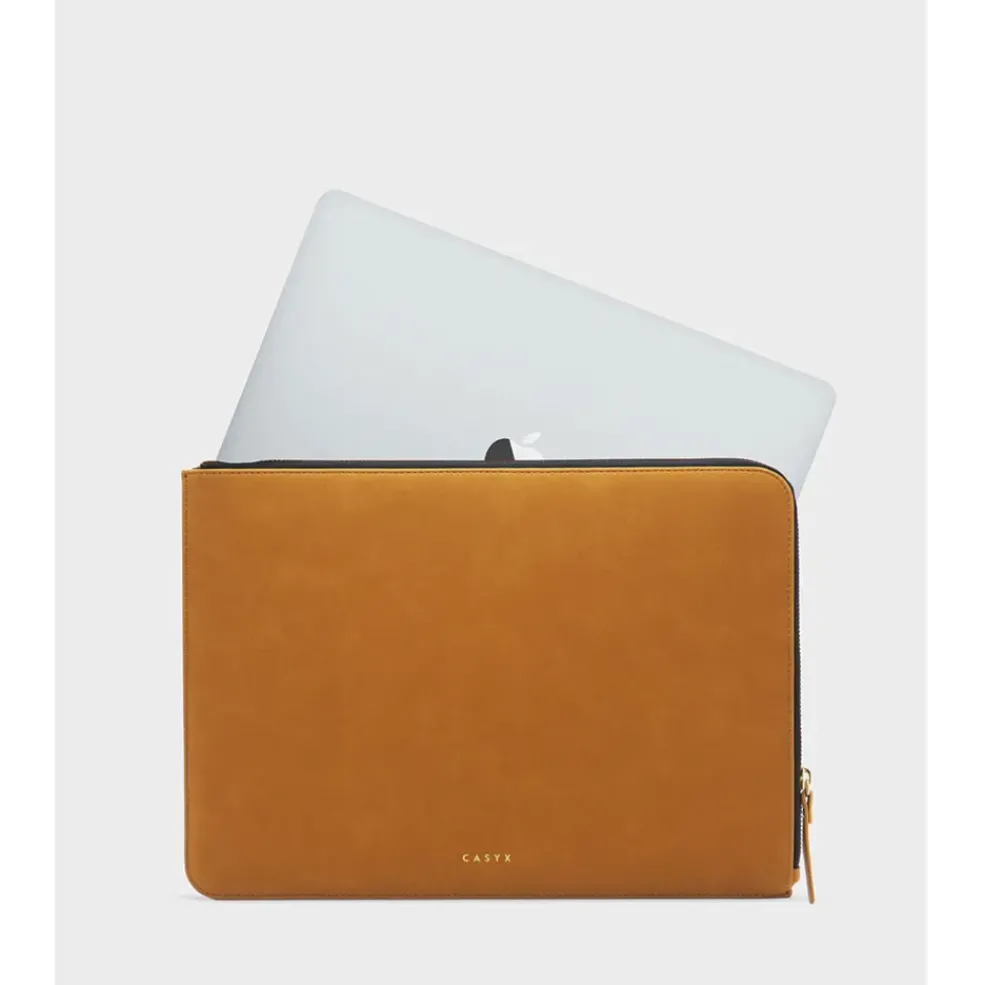 Housse d'ordinateur camel - Atelier