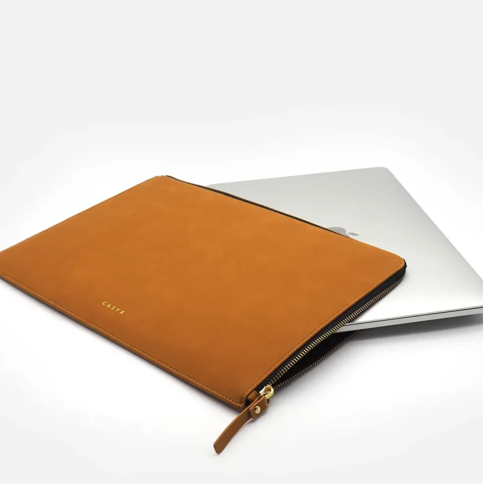 Housse d'ordinateur camel - Atelier