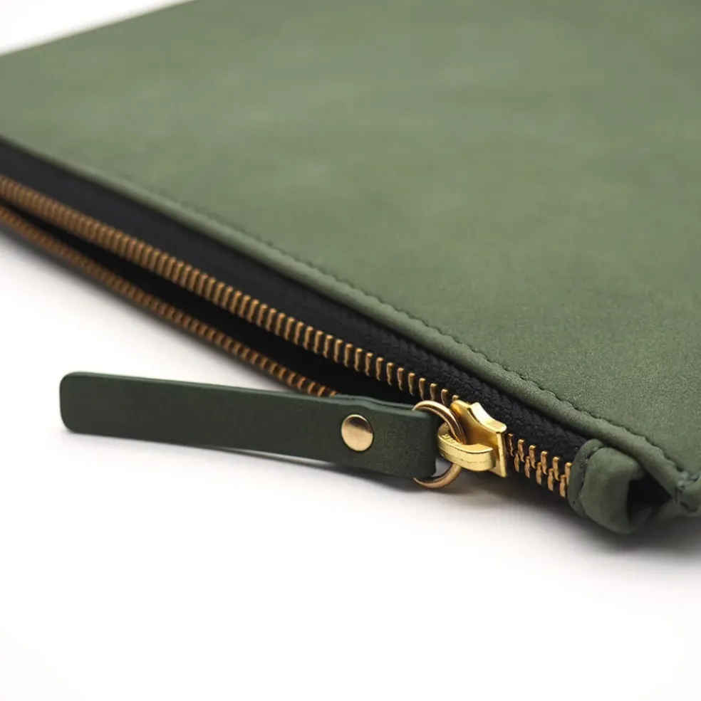 Housse d'ordinateur olive - Atelier