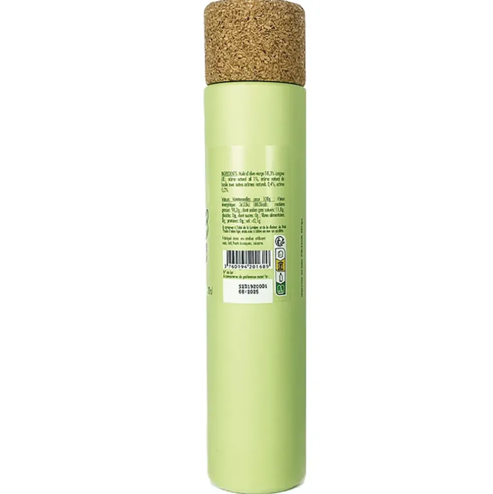 Huile d'olive basilic pignon 20cl