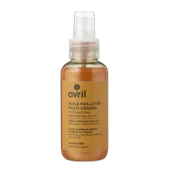Huile pailletée multi-usages 100ml - certifiée bio