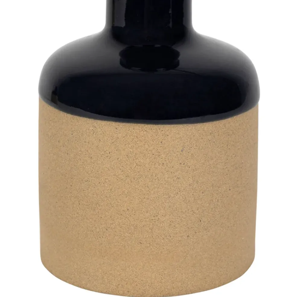 Huilier et vinaigrier en grès bleu marine 27.5cl/17.5cl - Jade