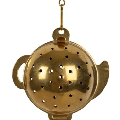 Infuseur chaine en inox doré - boule