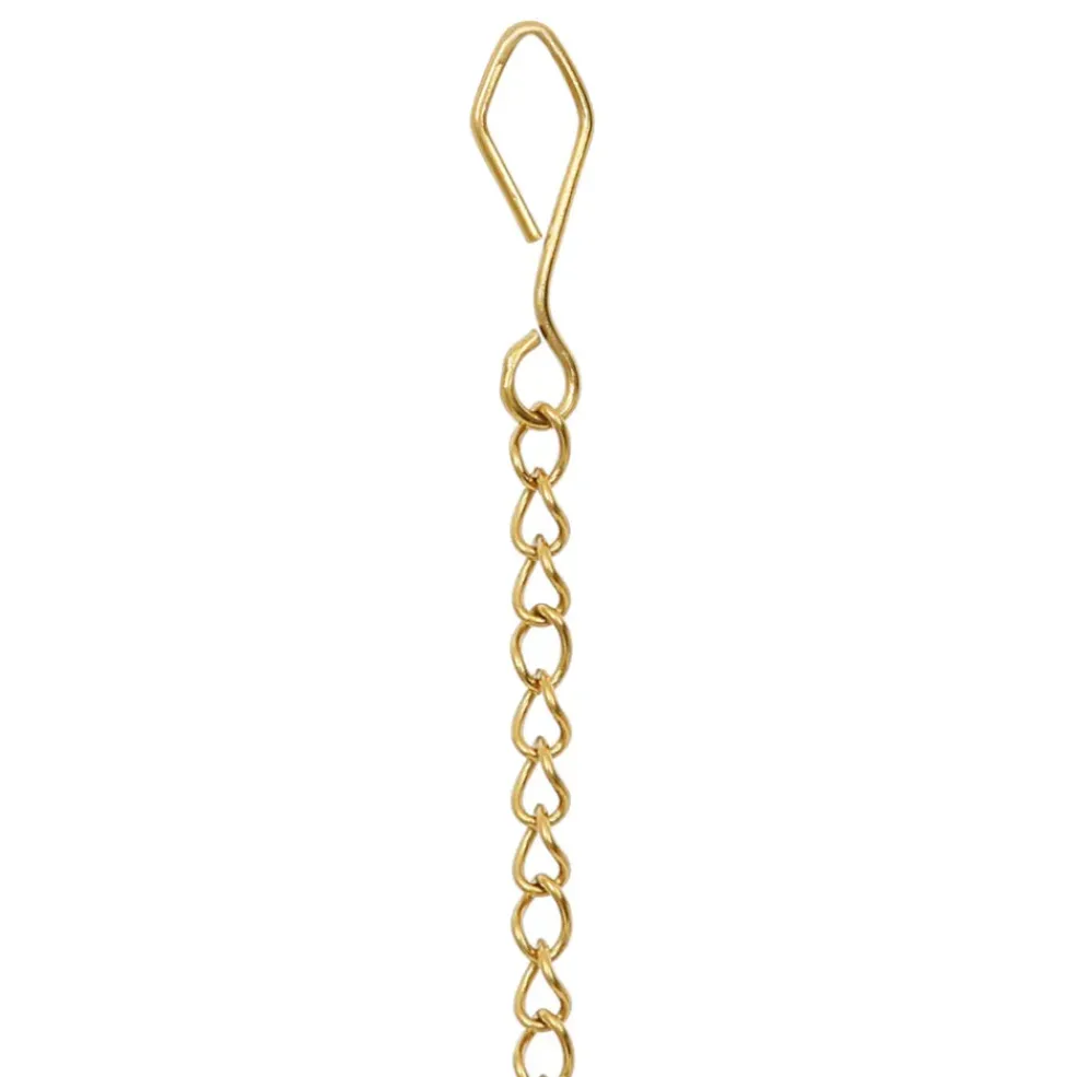 Infuseur chaine en inox doré - boule