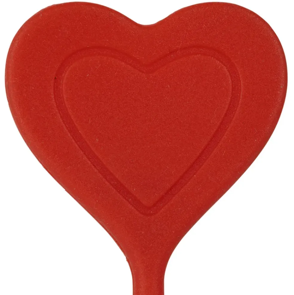Infuseur thé en inox rouge - Coeur