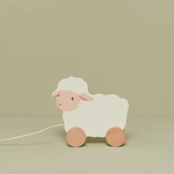 Jouet à tirer mouton en bois - Little Farm