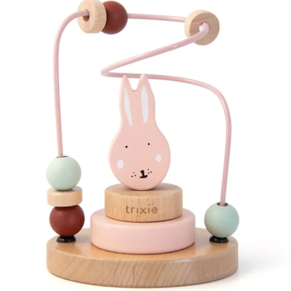 Jouet labyrinthe de perles en bois - mrs. lapin