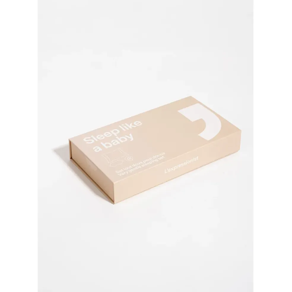 Kit de sommeil en satin champagne