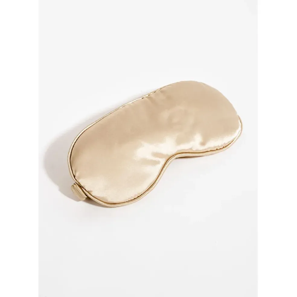 Kit de sommeil en satin champagne