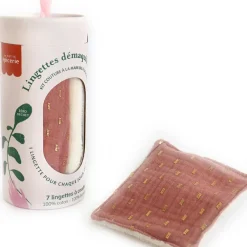 Kit lingettes démaquillantes blush et or x7