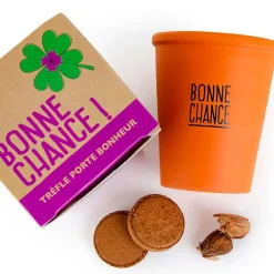 Kit message bonne chance - trèfle à 4 feuilles