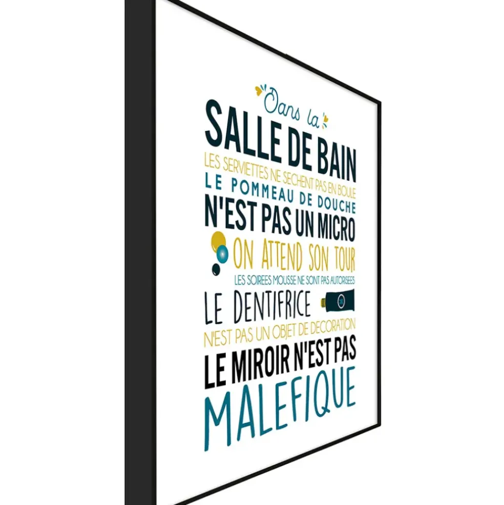 Lambox w salle de bain 40x40cm g lama noir mdf