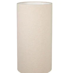 Lampadaire en coton et fer blanc cassé h130cm - Calypsa