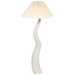 Lampadaire en céramique blanc h125cm - Aurore