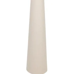 Lampadaire en fer et coton blanc cassé h120cm - Calypsa