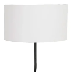 Lampadaire en fer et marbre noir et blanc d45xh163cm - Funky