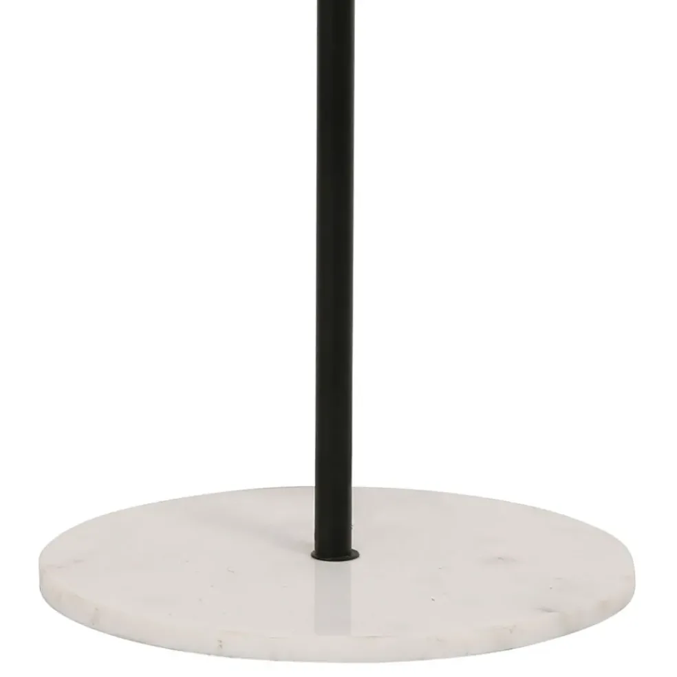 Lampadaire en fer et marbre noir et blanc d45xh163cm - Funky
