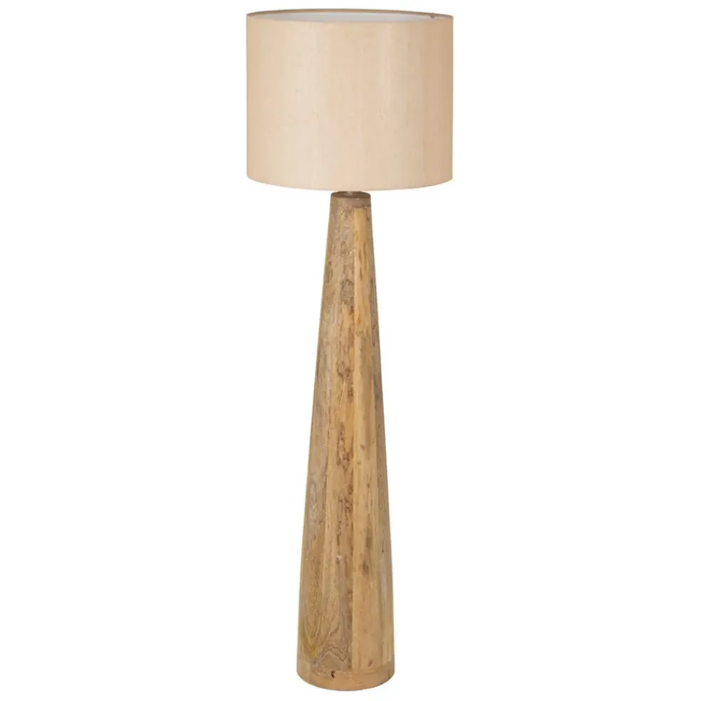 Lampadaire en manguier naturel h122cm - Eterra