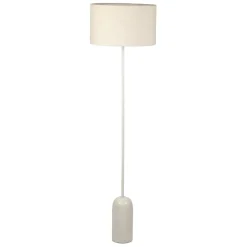 Lampadaire en marbre et fer blanc h150cm - Organic