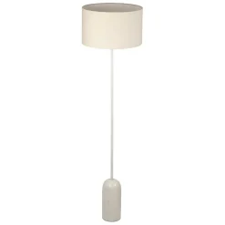 Lampadaire en marbre et fer blanc h150cm - Organic