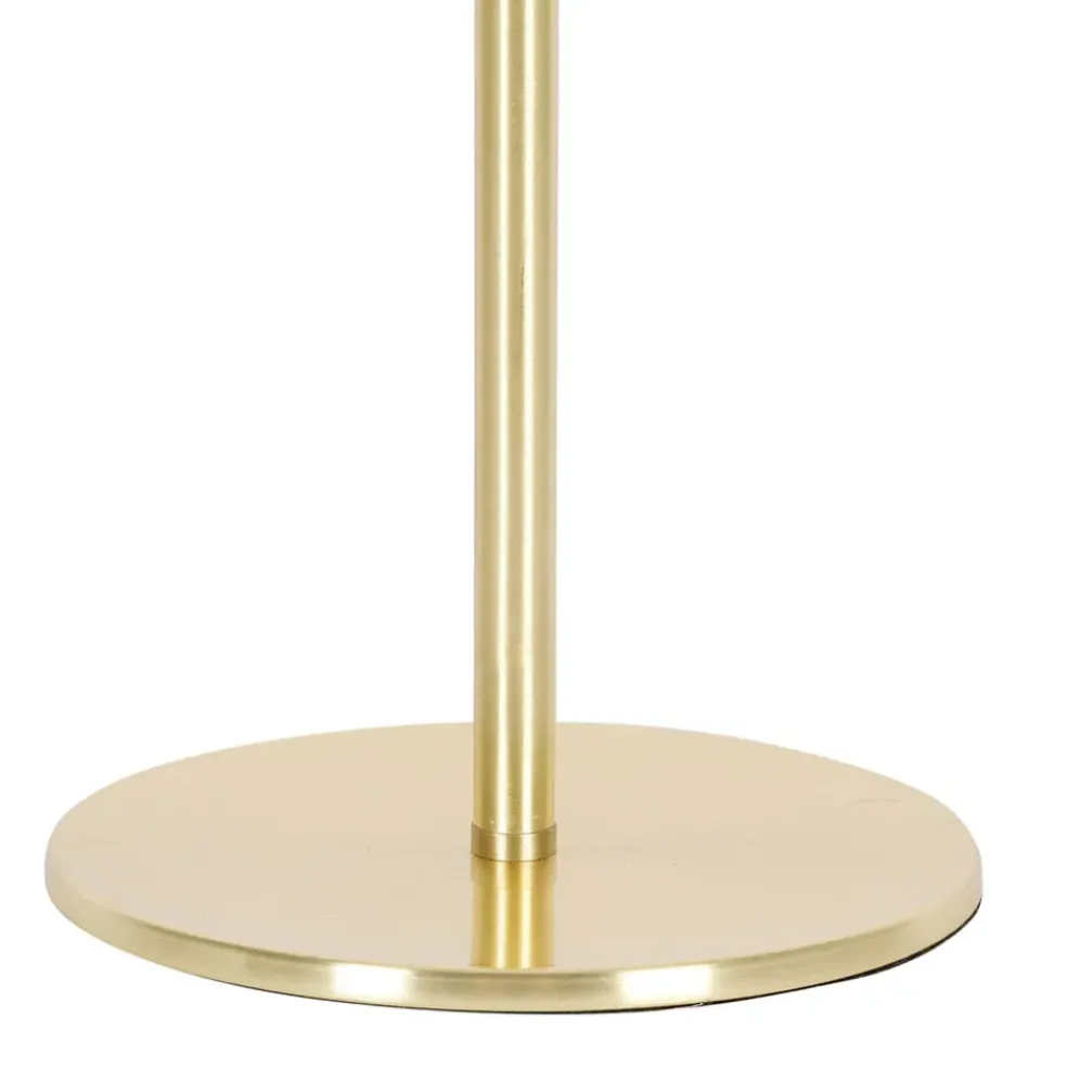 Lampe 2 globes en verre opaline doré - edmond