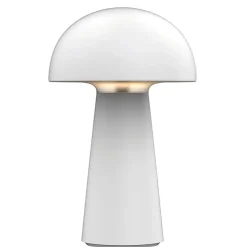 Lampe champignon blanche H22.5cm - Visby
