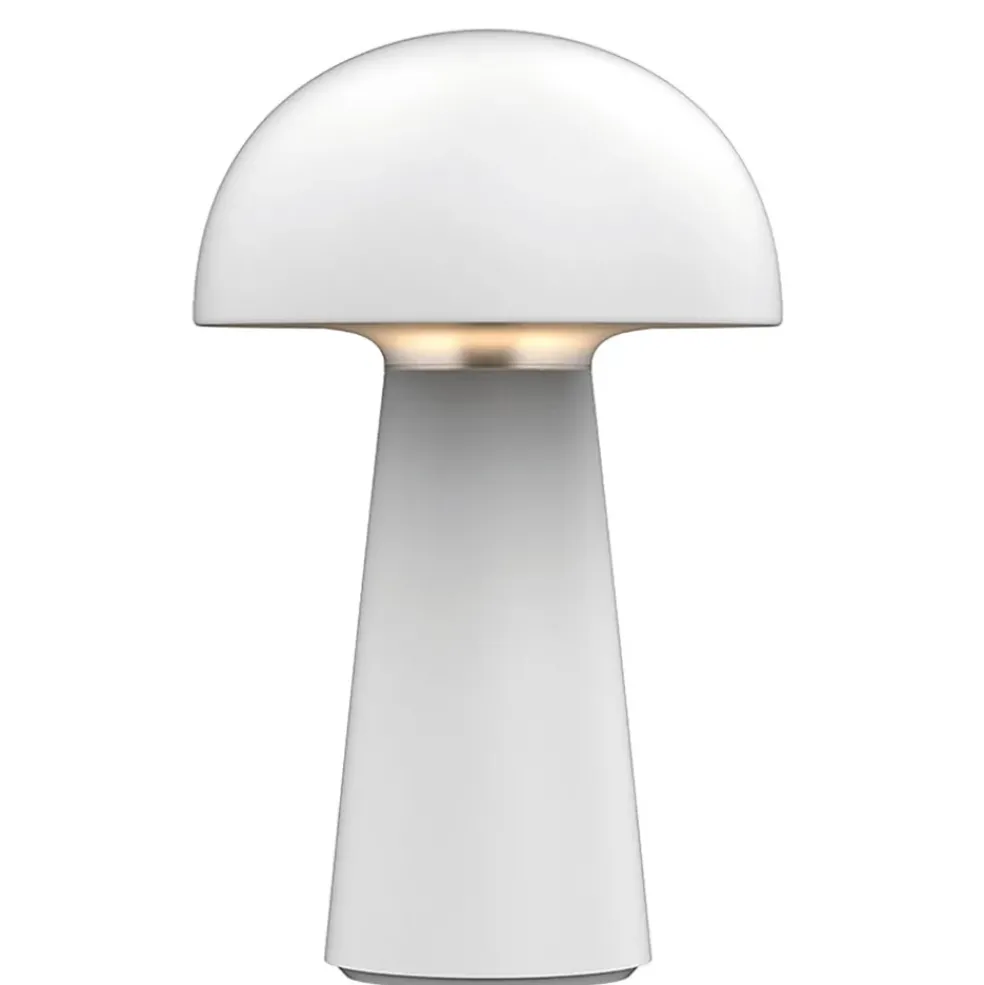 Lampe champignon blanche H22.5cm - Visby