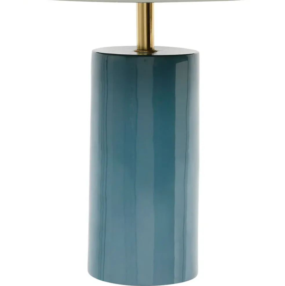 Lampe champignon en fer bleu d30xh40cm - Arty