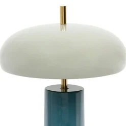 Lampe champignon en fer bleu d30xh40cm - Arty