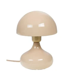 Lampe champignon en fer crème H24cm - Paulette
