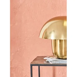 Lampe champignon en fer d35cm doré - Champart