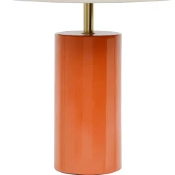 Lampe champignon en fer orange d30xh40cm - Arty