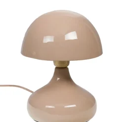 Lampe champignon en fer taupe H28cm - Josette