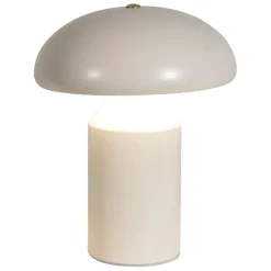 Lampe champignon tactile en fer blanc h23cm - Arty