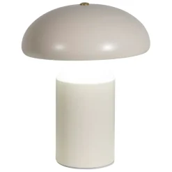 Lampe champignon tactile en fer blanc h23cm - Arty