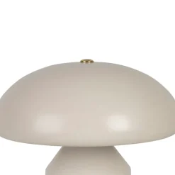 Lampe champignon tactile en fer blanc h23cm - Arty