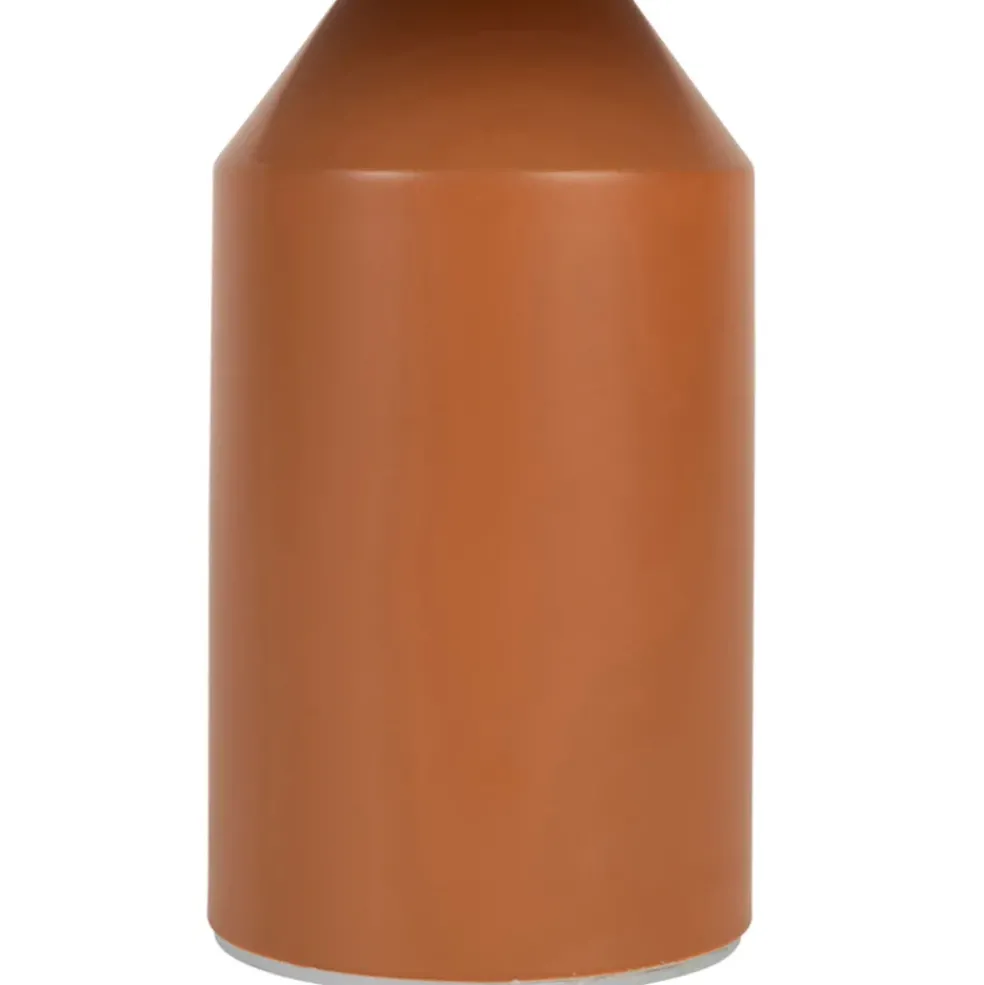 Lampe champignon tactile en fer terracotta h23cm - Arty