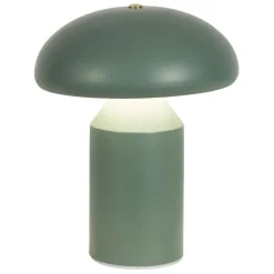 Lampe champignon tactile en fer vert h23cm - Arty